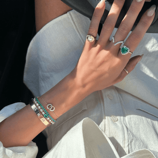 Emerald Tennis Bracelet | Ready to Ship    by Logan Hollowell Jewelry