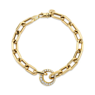 XL Alchemy Pavé Unity Bracelet | Ready to Ship Yellow Gold   by Logan Hollowell Jewelry