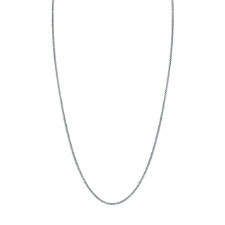 Men's Small Franco Chain White Gold 24"  by Logan Hollowell Jewelry