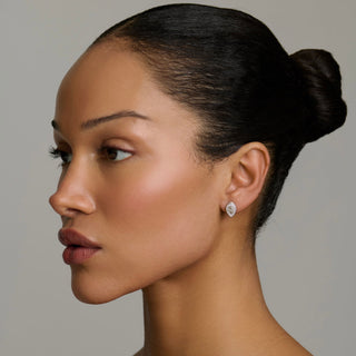 Reverse Water Drop Pavé Diamond Stuggies by Logan Hollowell Jewelry