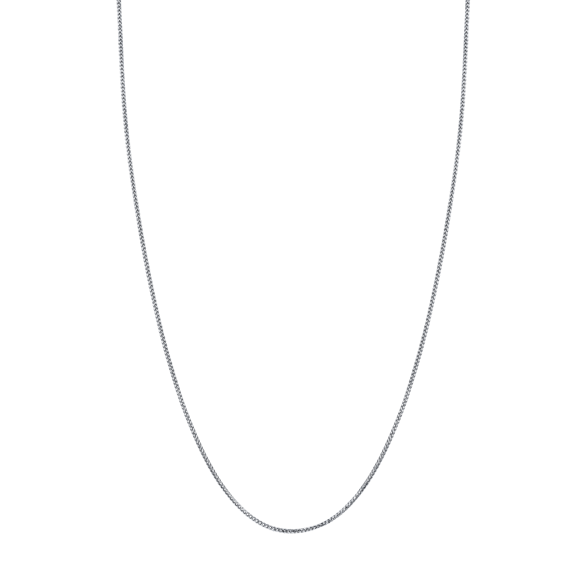 Men's Mini Franco Chain | Ready to Ship White Gold 26" by Logan Hollowell Jewelry