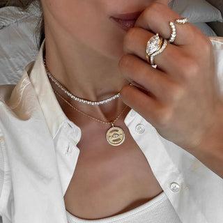 11:11 Angel Eye Coin Pendant by Logan Hollowell Jewelry