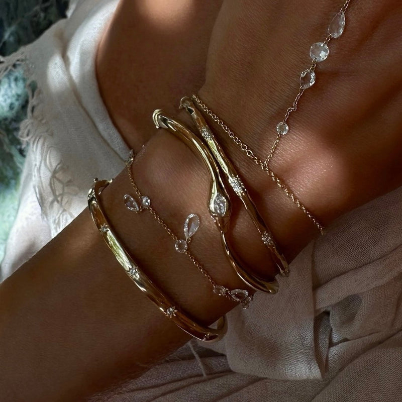 Eau de Rose Cut Gaia Bracelet by Logan Hollowell Jewelry