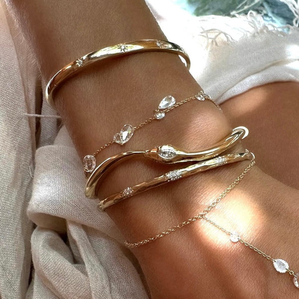 Eau de Rose Cut Gaia Bracelet by Logan Hollowell Jewelry