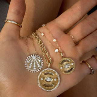 "You Are My Sunshine" Diamond Necklace 2.0 by Logan Hollowell Jewelry