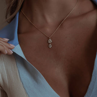 Eau De Rose Cut Mushroom Pendant Necklace | Ready to Ship    by Logan Hollowell Jewelry