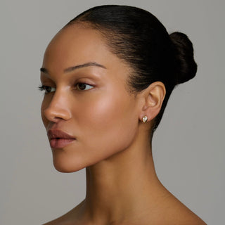 Lab Created Diamond Reverse Water Drop Stuggies by Logan Hollowell Jewelry