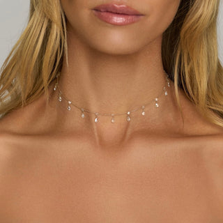 Eau de Rose Cut Gaia Choker by Logan Hollowell Jewelry