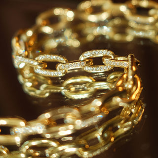 Graduated Atlantis Pavé Diamond Chain Necklace