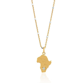 Wild Africa Pendant | Ready to Ship Yellow Gold   by Logan Hollowell Jewelry