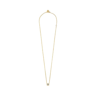 Asscher Bezel Diamond Necklace by Logan Hollowell Jewelry