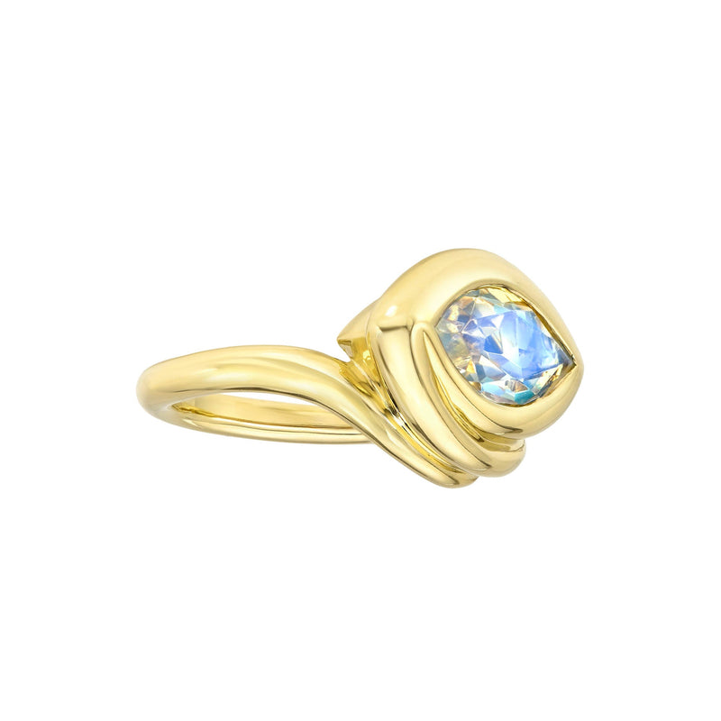 Enigma Eye Marquise Moonstone Ring by Logan Hollowell Jewelry