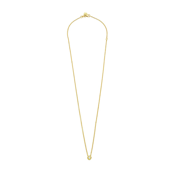 Bubble Diamond Solitaire Necklace by Logan Hollowell Jewelry
