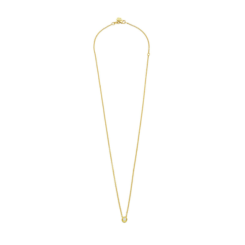 Bubble Diamond Solitaire Necklace by Logan Hollowell Jewelry