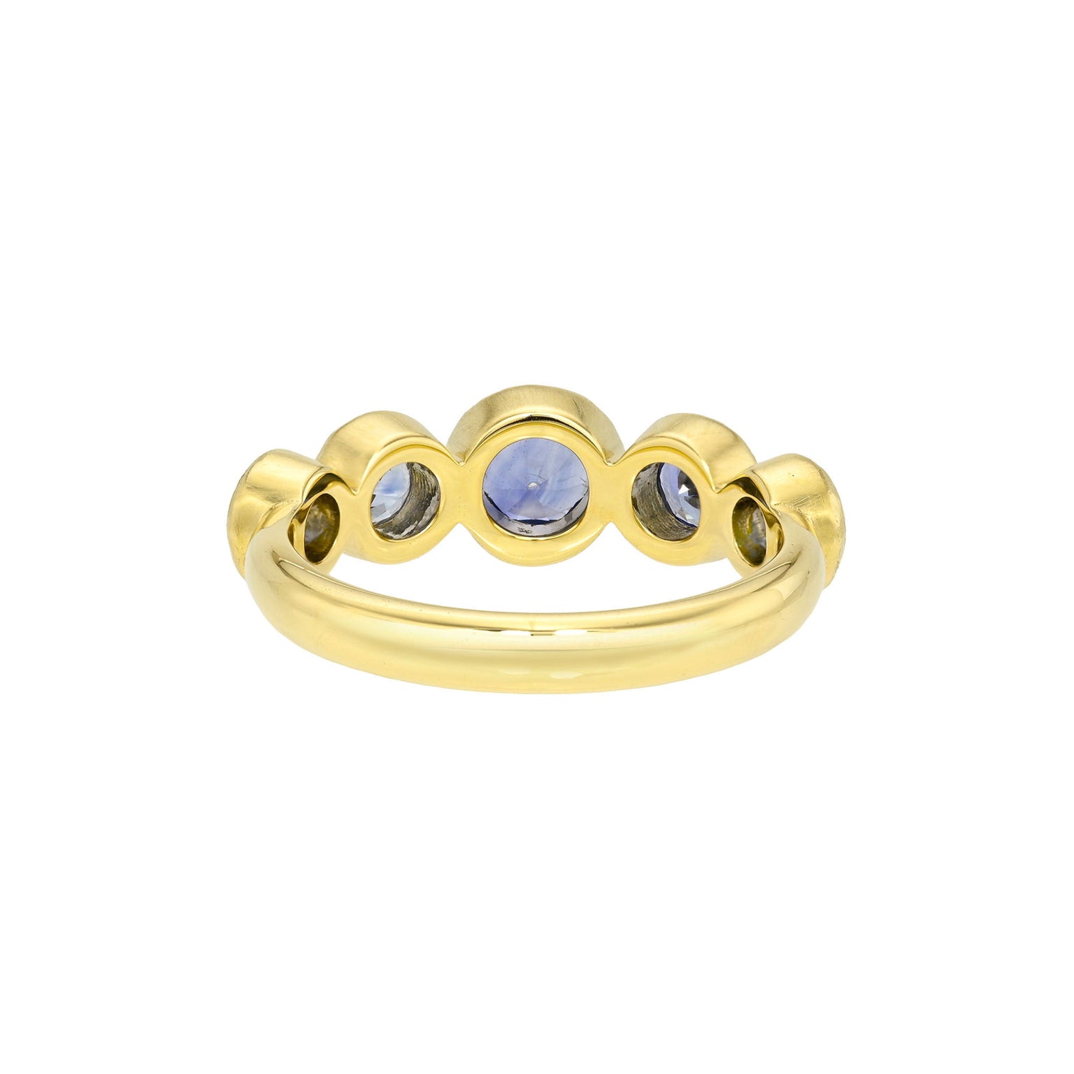 Blue Sapphire Bubble Ring by Logan Hollowell Jewelry