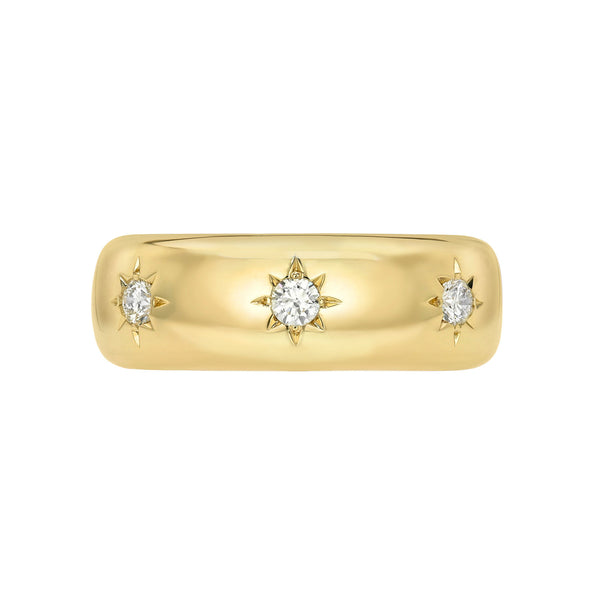 The Star Set Diamond Aura Sleeve Gen 5 - Lab-Created Yellow Gold 4 by Logan Hollowell Jewelry