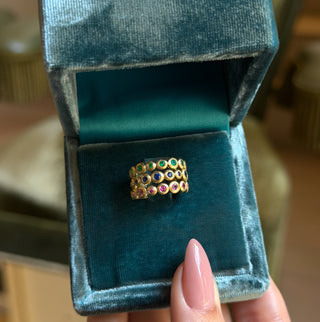 Petite Emerald Bubble Ring