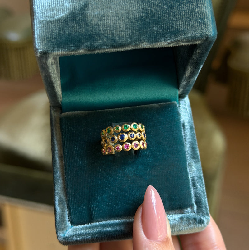Petite Emerald Bubble Ring