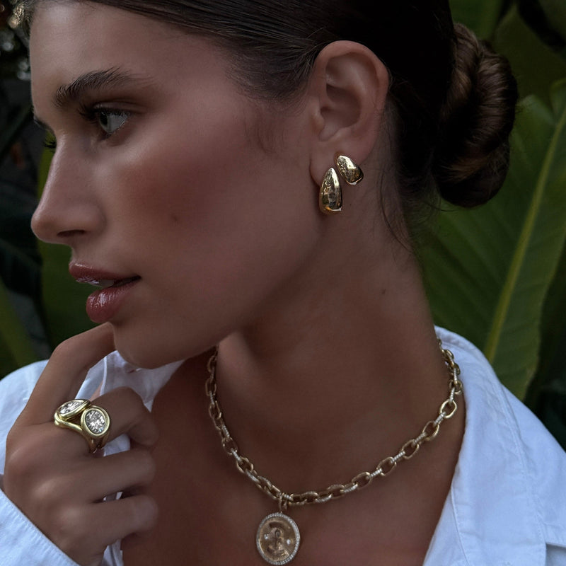 Medium Tusk Earrings by Logan Hollowell Jewelry
