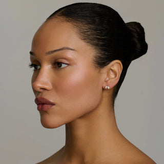 Mini Lovers Duet Diamond Studs by Logan Hollowell Jewelry