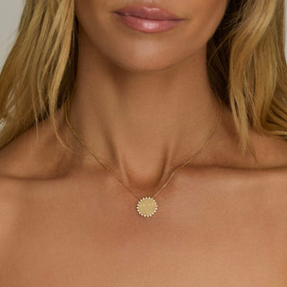 Classic 11:11 Sunshine Necklace with Diamonds by Logan Hollowell Jewelry
