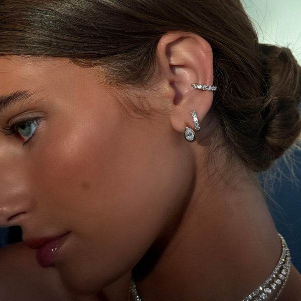 Pavé Diamond Ear Cuff by Logan Hollowell Jewelry