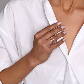 Virgo Diamond Constellation Ring by Logan Hollowell Jewelry