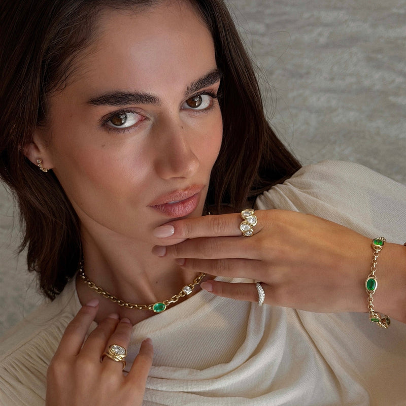Emerald Empress Bracelet by Logan Hollowell Jewelry