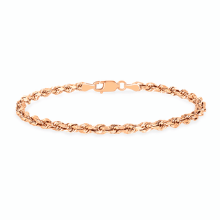 Baby Golden Rope Chain Anklet Rose Gold 10" by Logan Hollowell Jewelry