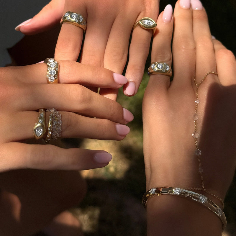 Kundalini Diamond Oracle Ring by Logan Hollowell Jewelry