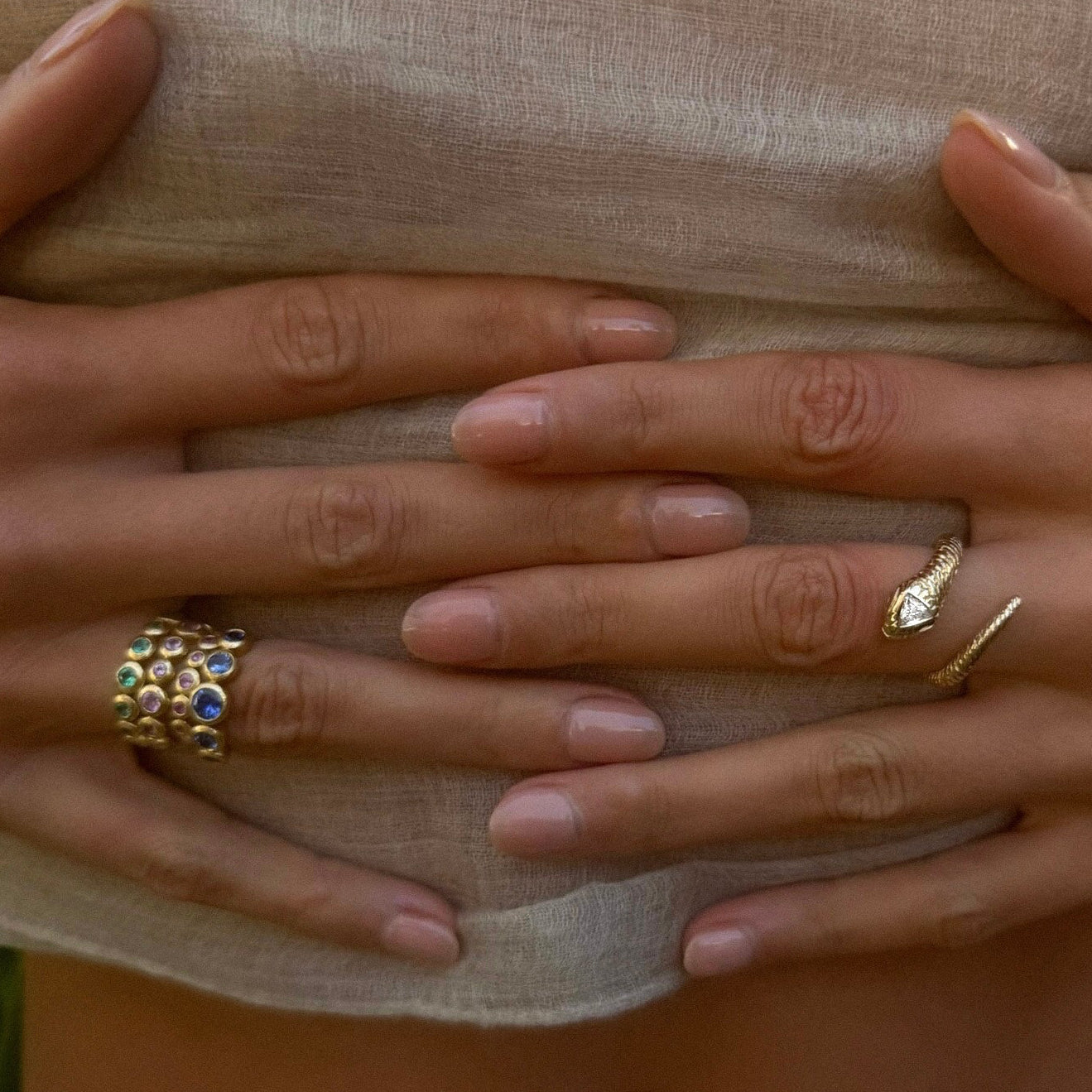 Kundalini Trillion Diamond Ring