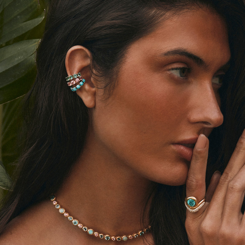 Emerald Lagoon Ear Cuff