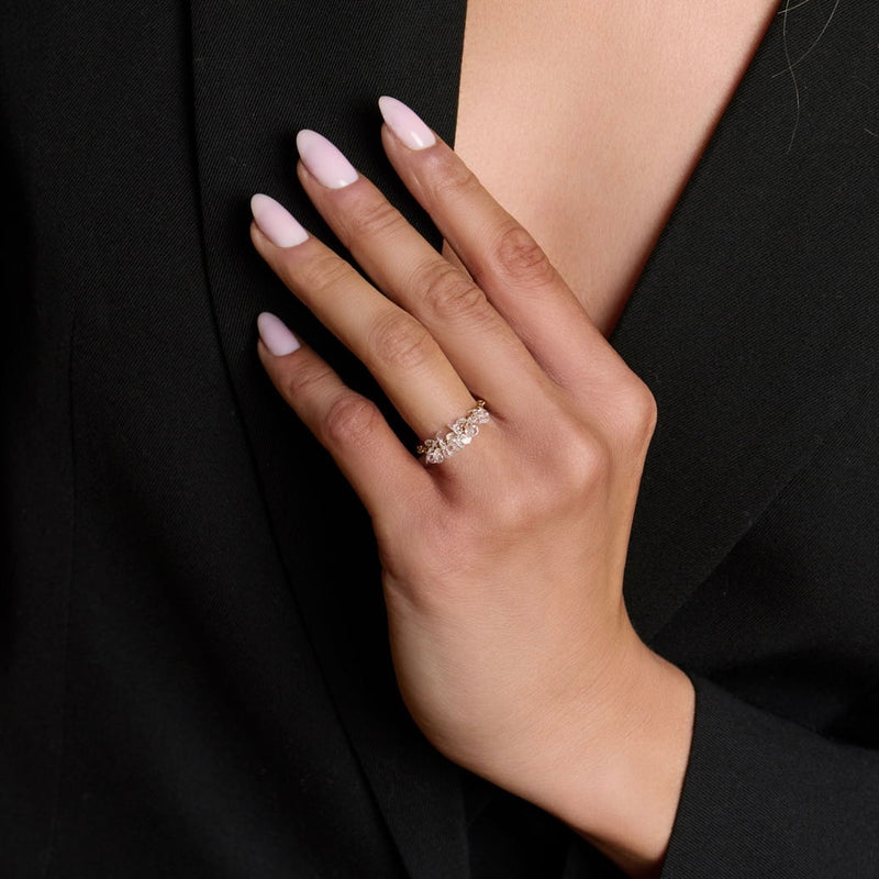 Eau de Rose Cut Diamond Ring by Logan Hollowell Jewelry
