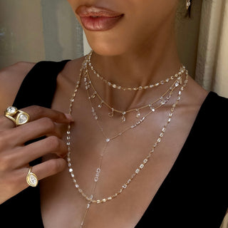 Eau de Rose Cut Gaia Graduated Diamond Choker by Logan Hollowell Jewelry