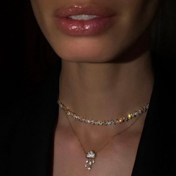 Diamond Rain Cloud Necklace by Logan Hollowell Jewelry