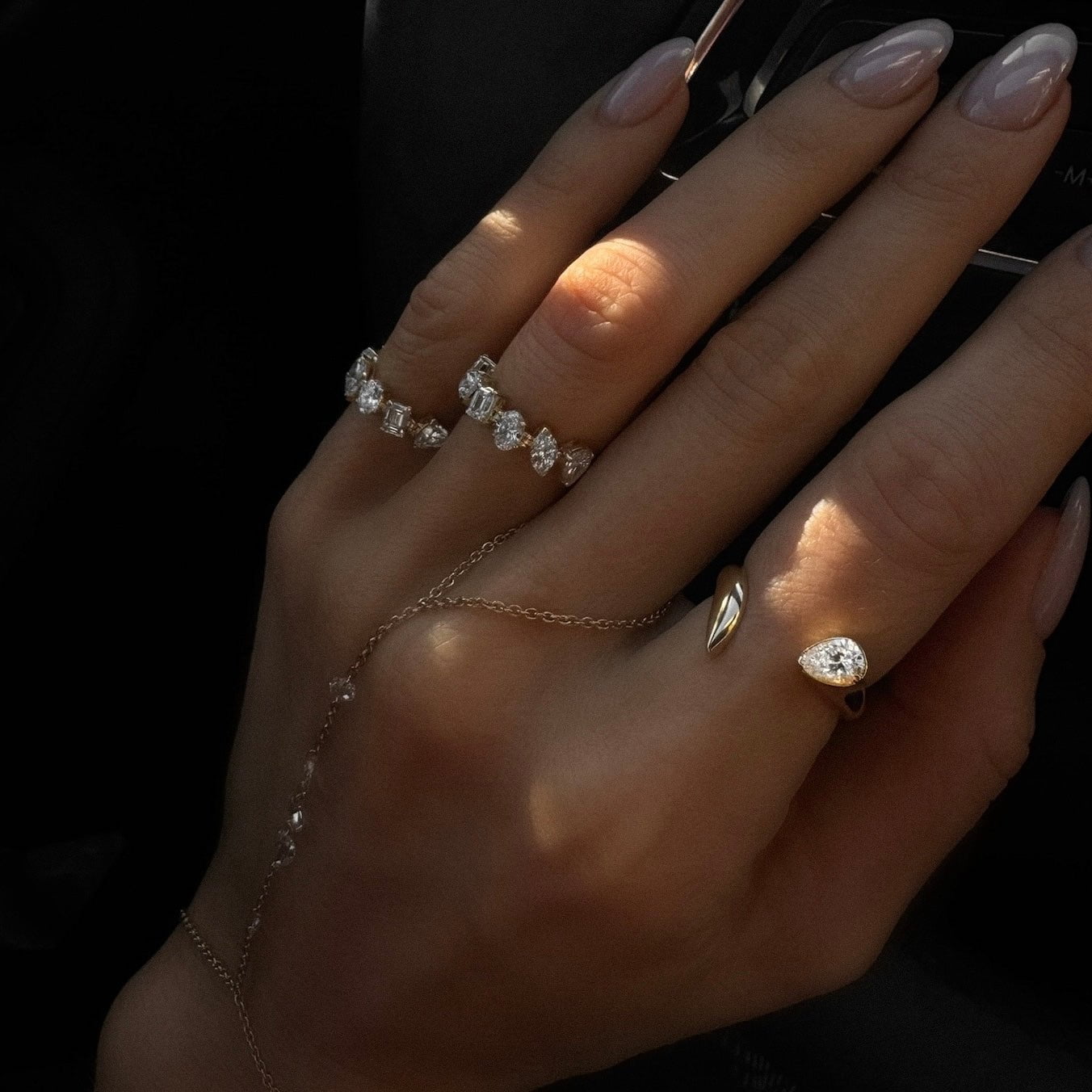 Fortuna Diamond Flex Ring by Logan Hollowell Jewelry