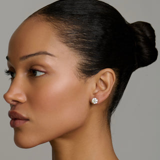 Round Diamond Martini Studs by Logan Hollowell Jewelry