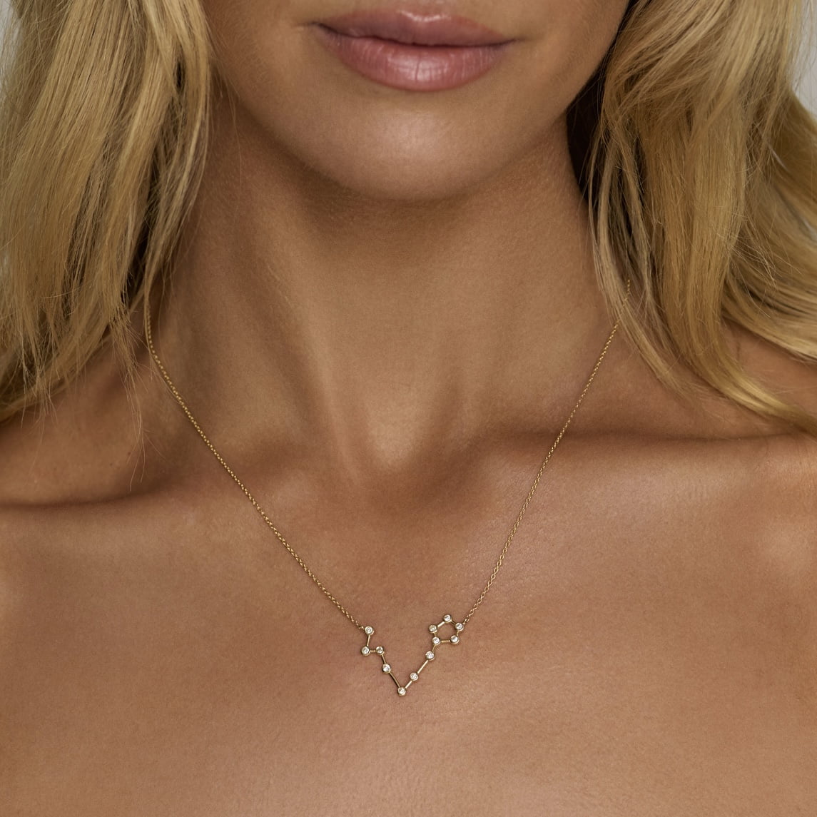 Pisces Constellation Necklace by Logan Hollowell Jewelry