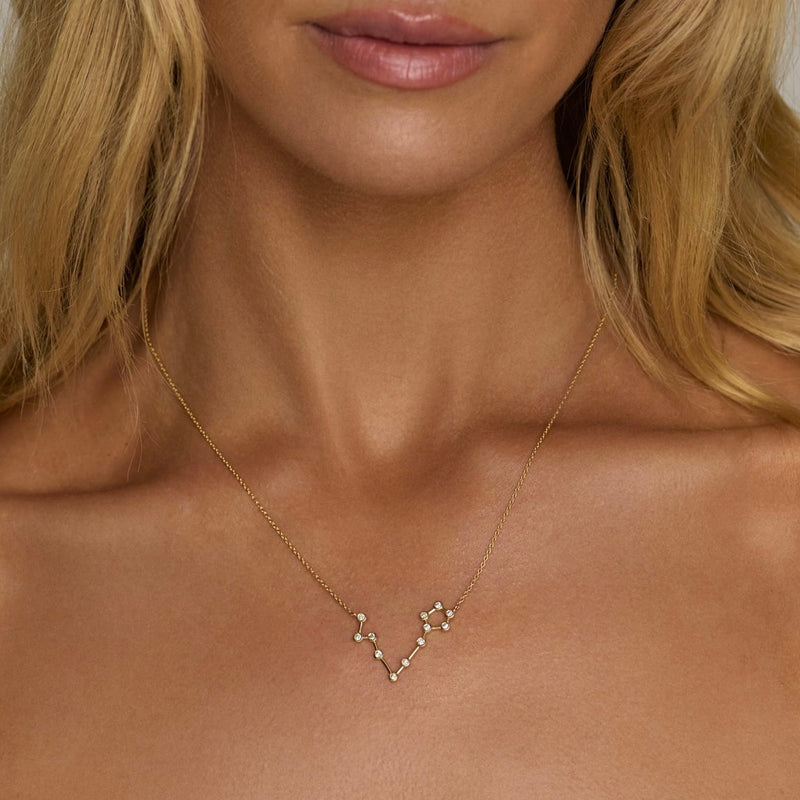 Pisces Constellation Necklace by Logan Hollowell Jewelry