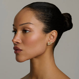 Diamond Bubble Earrings by Logan Hollowell Jewelry