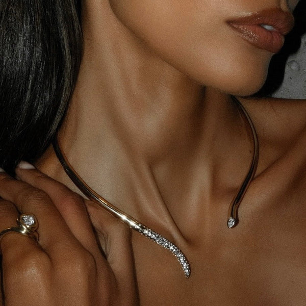 Tusk Collar Necklace by Logan Hollowell Jewelry