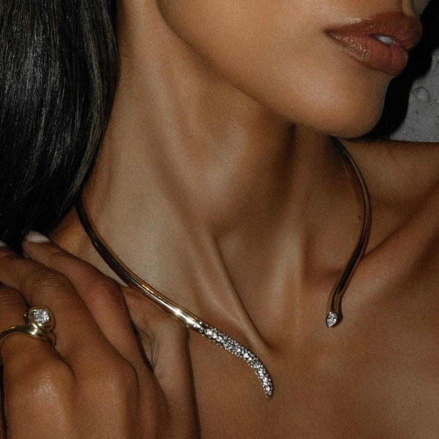 Tusk Collar Necklace by Logan Hollowell Jewelry