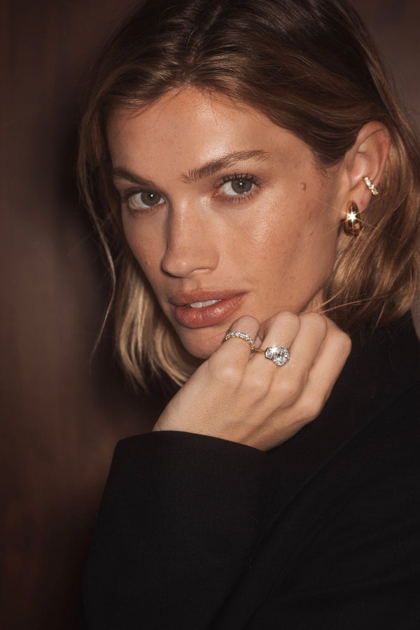 Oval Trinity With Cadillac Diamonds Setting by Logan Hollowell Jewelry