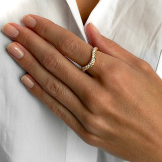 Enigma French Pavé Diamond Band