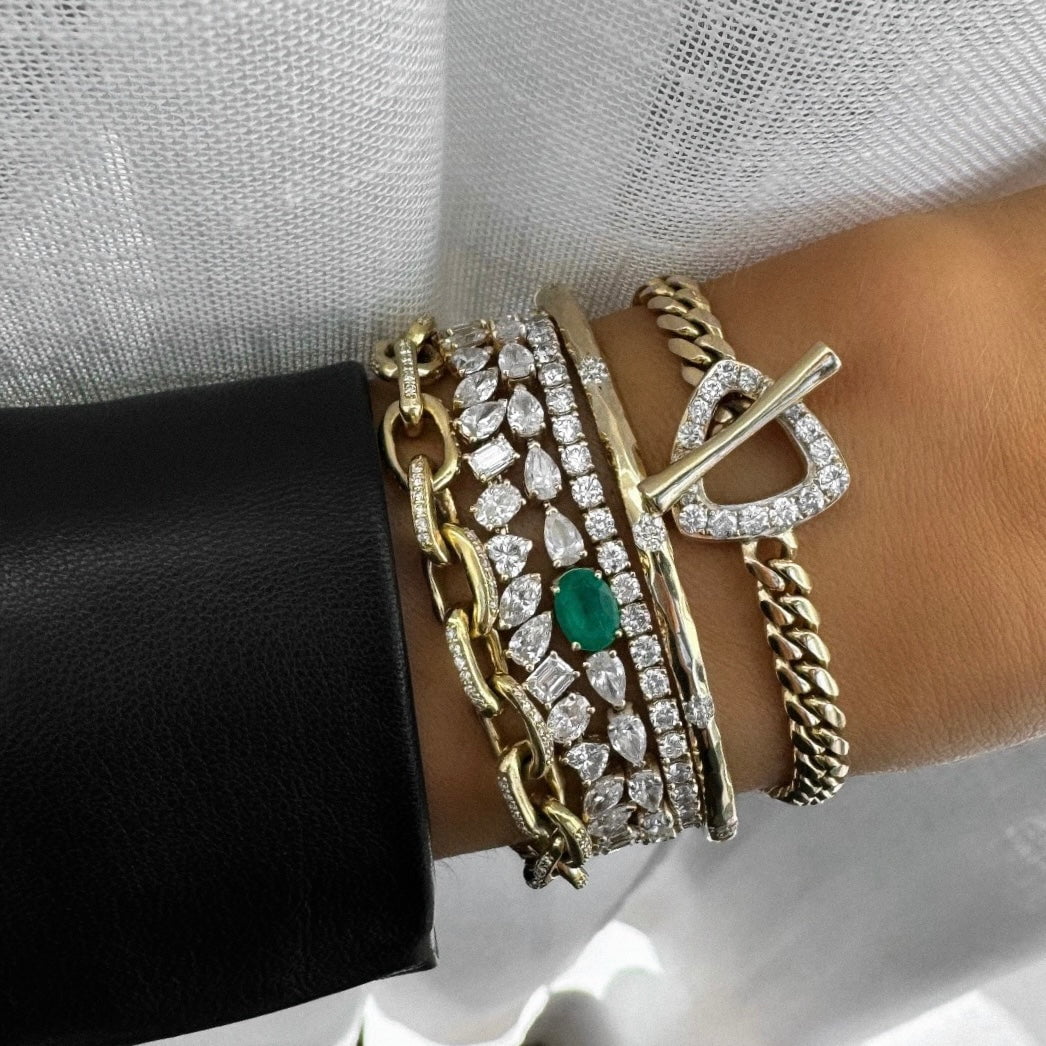 Fortuna Diamond Tennis Bracelet by Logan Hollowell Jewelry