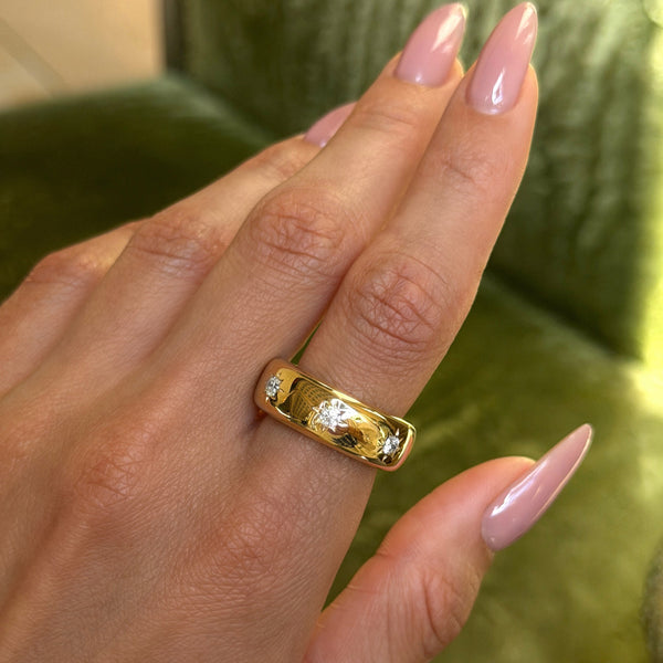 The Star Set Diamond Aura Sleeve by Logan Hollowell Jewelry