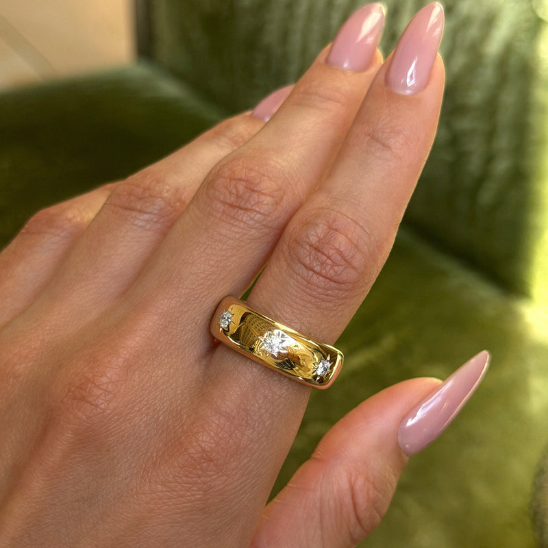 The Star Set Diamond Aura Sleeve by Logan Hollowell Jewelry