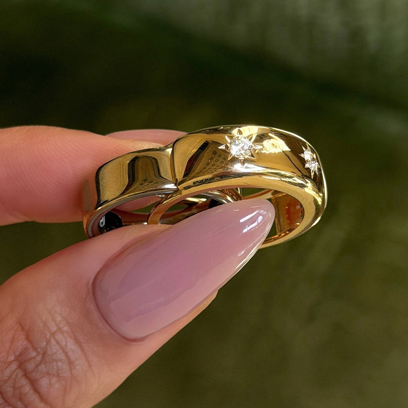 The Star Set Diamond Aura Sleeve by Logan Hollowell Jewelry