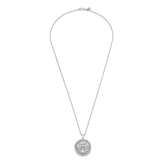 Isis Diamond Pavé Halo Coin Pendant    by Logan Hollowell Jewelry