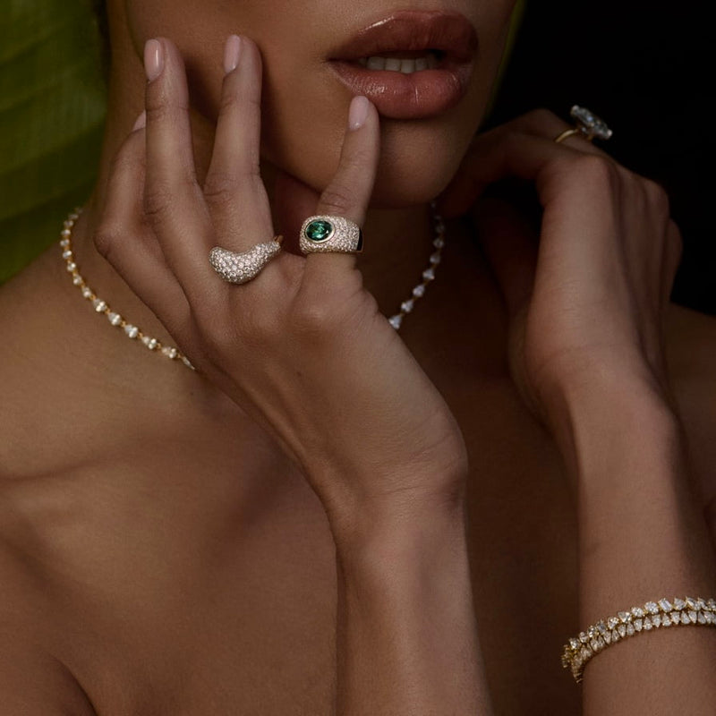 The OG Lagoon Tourmaline Signet Ring by Logan Hollowell Jewelry